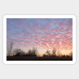 Cirrocumulus Cloud Formation-2RB Sticker